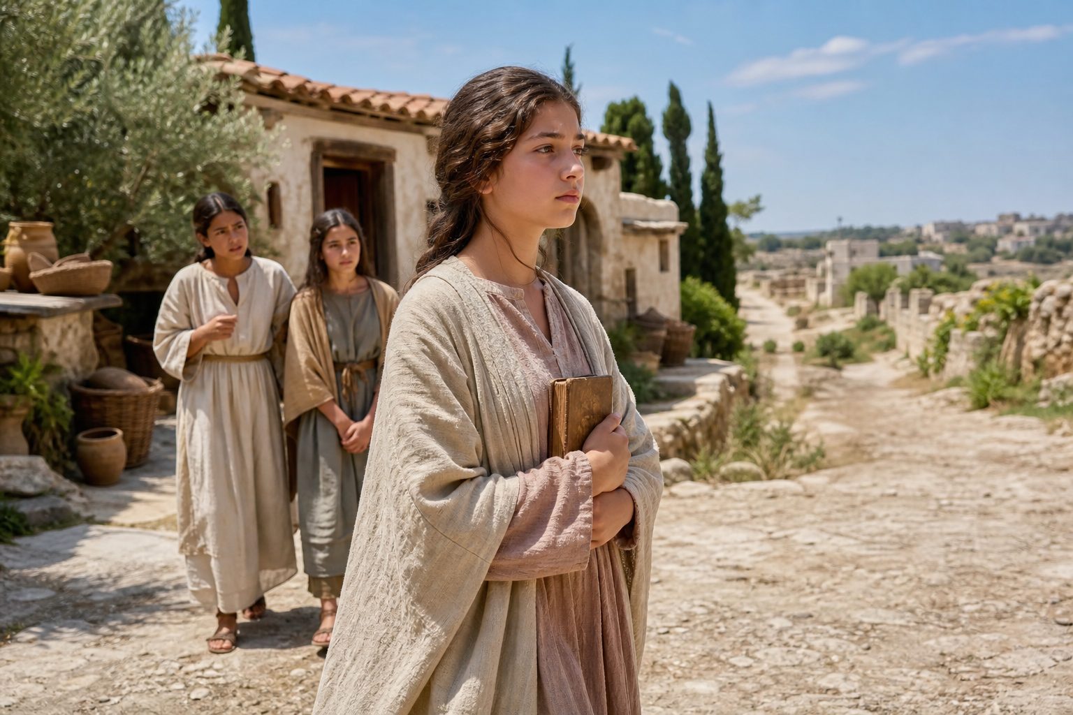 Photo-realistic depiction of the suffering of the holy martyr Eulalia, Orthodox calendar, 2026-09-04, martyrdom